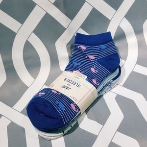 NEW Jane and Bleecker Blue Whale Ankle Socks- 4-10